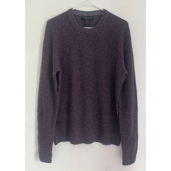 The Men's Store Bloomingdales Wool Cashmere Raisin Combo Pullover Sweater M - Picture 4 of 10